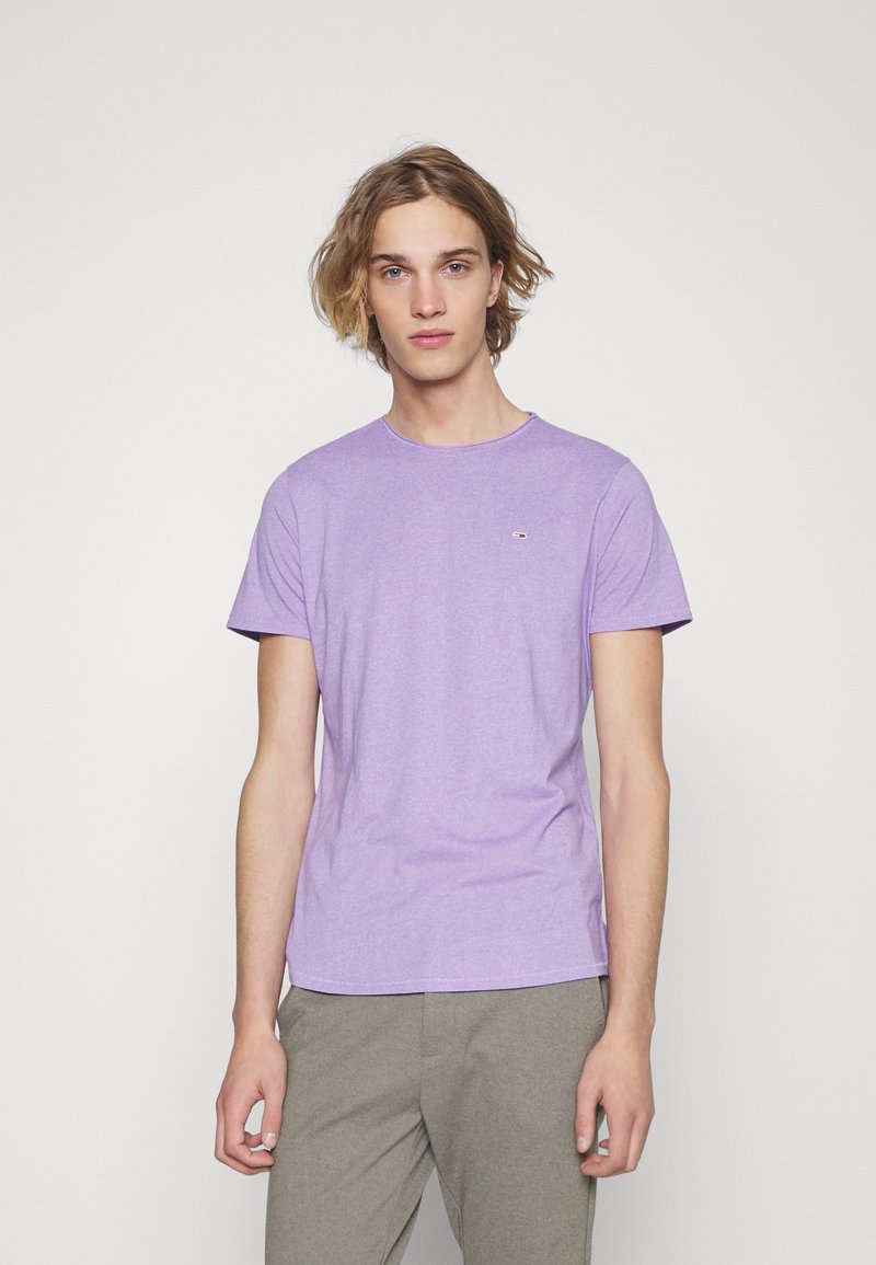 Tommy Jeans SLIM JASPE CREW NECK - T-shirt básica - violet viola