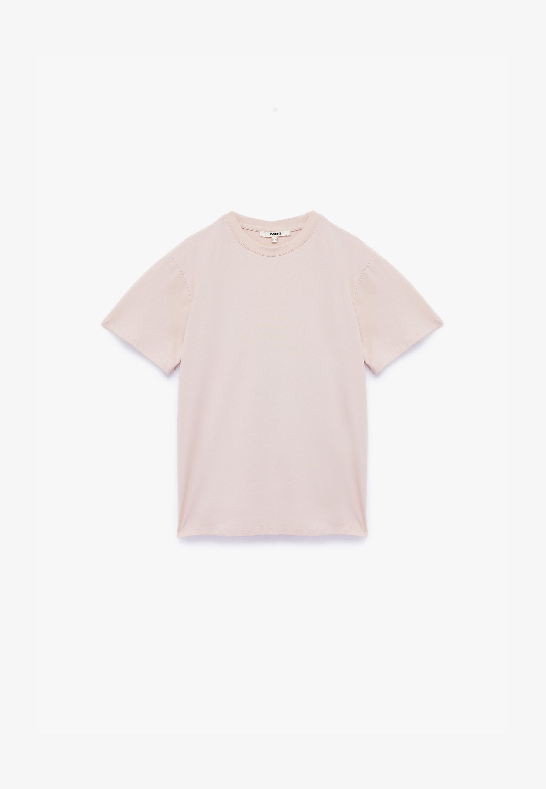 Koton T-shirt In Cotone Con Stampa - Maniche Corte, Colore Ecru, Taglia S, Lavabile In Lavatrice