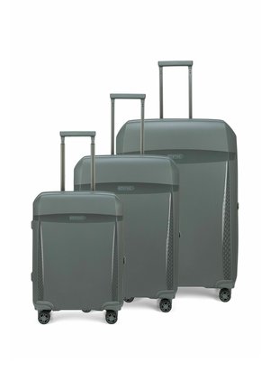SET - Wheeled suitcase - ghostgrey