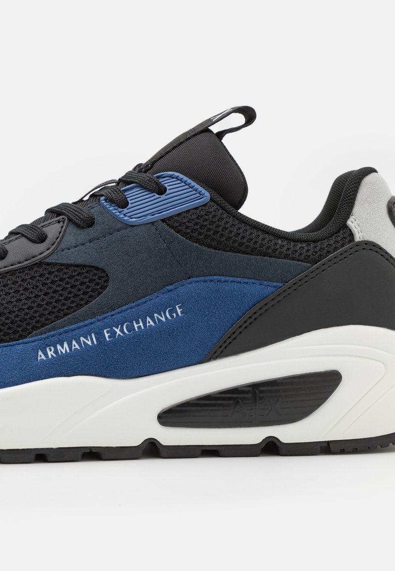 blue armani trainers