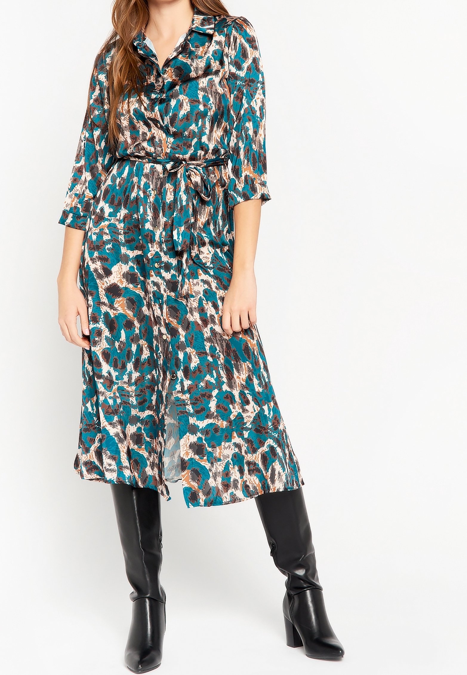 LolaLiza Shirt dress - teal - (Pre-owned) - Zalando.ie LolaLiza Shirt dress - teal - (Pre-owned) - Zalando.ie