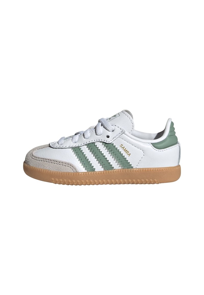 adidas Originals - SAMBA OG KIDS - Trainers - cloud white   silver green   gum, Enlarge