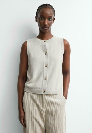 comma, STRICKJACKE - Waistcoat - beige