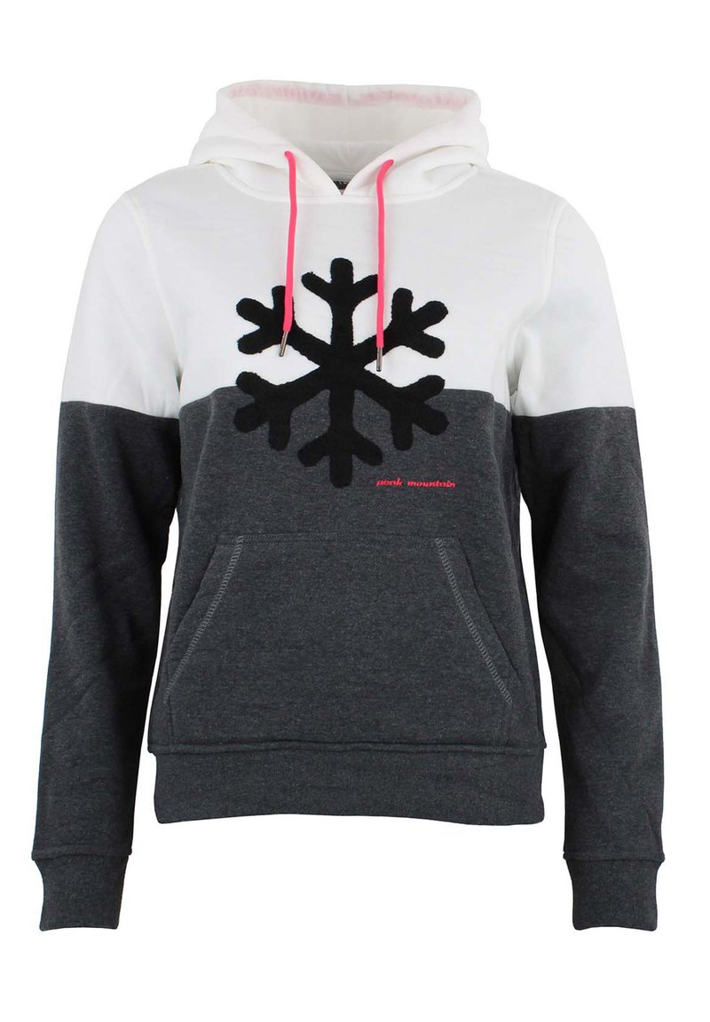 Peak Mountain À ACARLO - Sweat à capuche - blanc gris