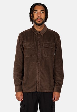 BUBBLE CORD - Hemd - dark coffee