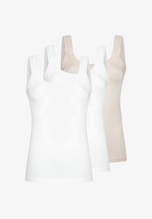 mey, 3 PACK - Undertrøjer - weiß beige
