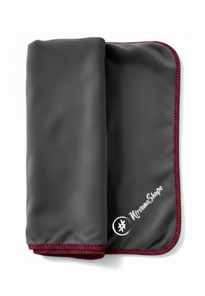 FÜR URLAUB, BACKPACK UND STRAND - Beach towel - grau   lila rand