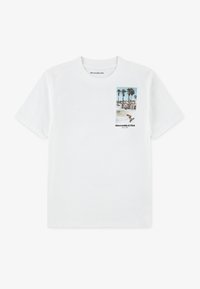 Abercrombie & Fitch SKATE PARK TEE - Print T-shirt - bright white