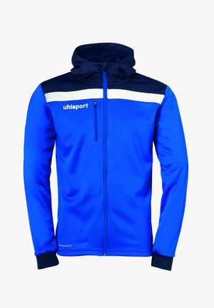 uhlsport Felpa con zip - azurblau/marine/weiß
