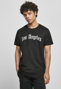 Mister Tee - LOS ANGELES WORDING - Trükipildiga T-särk - black Väikepilt 1