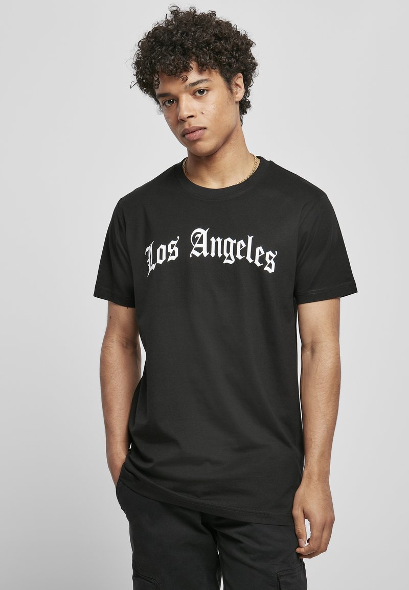 Mister Tee - LOS ANGELES WORDING - Trükipildiga T-särk - black, Suurenda