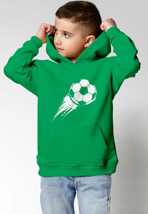 FUSSBALL SPORT GESCHENKE AUFDRUCK PRINT - Hoodie - grün