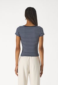 Hollister Co. HENLEY  - T-shirt basic - navy