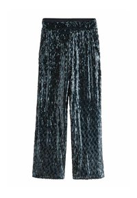 Next WIDE LEG SEQUIN TALL  - Stoffhose - navy
