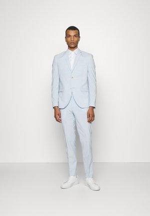 THE FASHION SUIT NOTCH - Jakkesæt - light blue melange