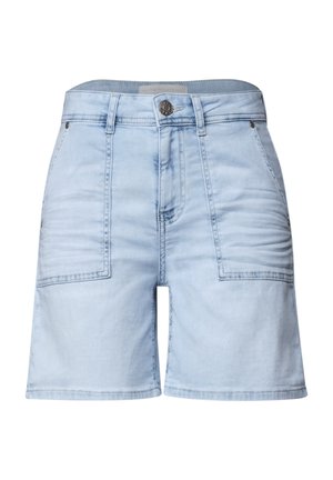Street One, STRAIGHT LEG SHORTS IM CASUAL FIT - Short en jean - bleached light blue wash