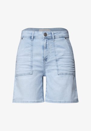 Street One, STRAIGHT LEG SHORTS IM CASUAL FIT - Shorts vaqueros - bleached light blue wash
