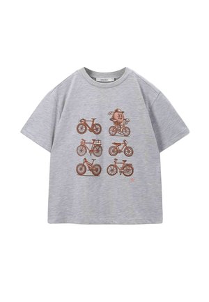 MIT PRINT  - T-shirt imprimé - grau
