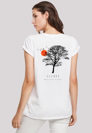 Print T-shirt - weiß