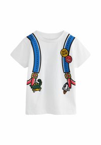 Next SHORT SLEEVE BACKPACK - REGULAR FIT - Tričko s potlačou - white