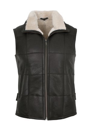 LANZO - Weste - dunkelbraun