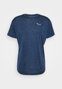 PUEZ MELANGE DRY TEE - Sport T-Shirt - dark denim melange