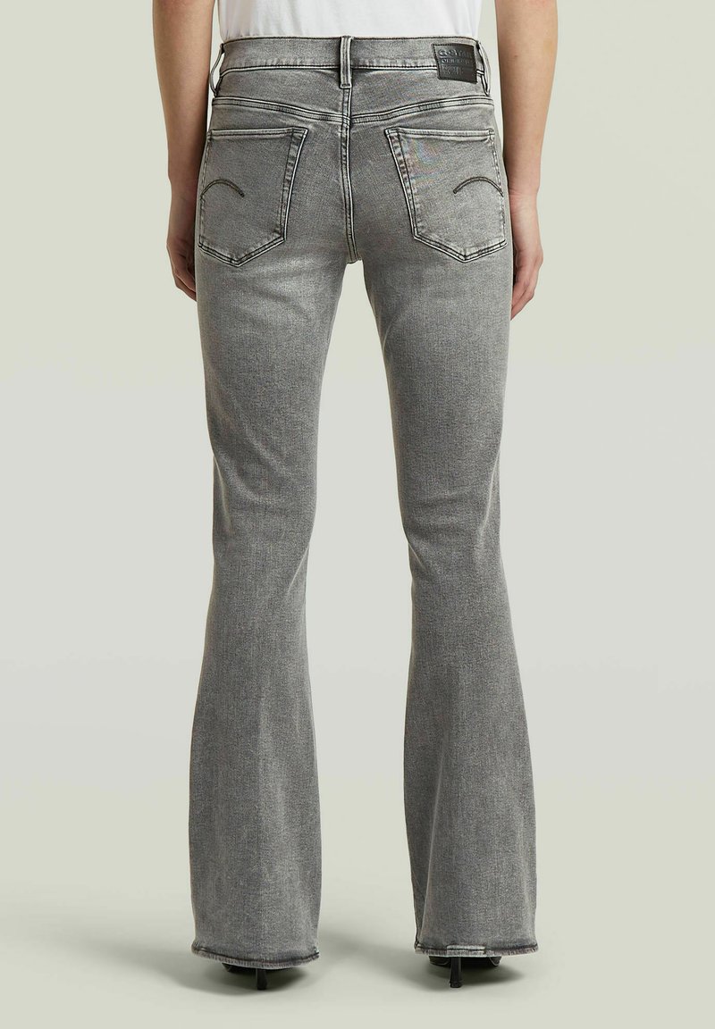 G-STAR 3301 FLARE JEANS - Bootcut jeans - faded odyssey grey/grey 