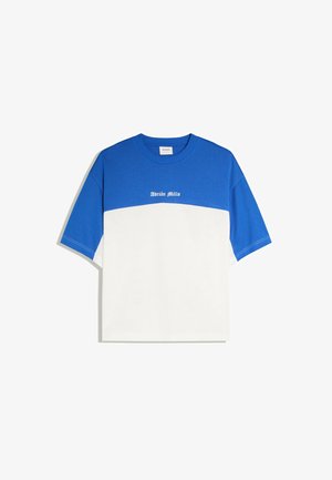 Bershka, ADRIAN MILLS 240 MESH - T-SHIRT - T-shirt print - dark blue