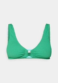 WIDE STRAP SCOOP RUCHED SQUIGGLE - Bikini top - jelly bean