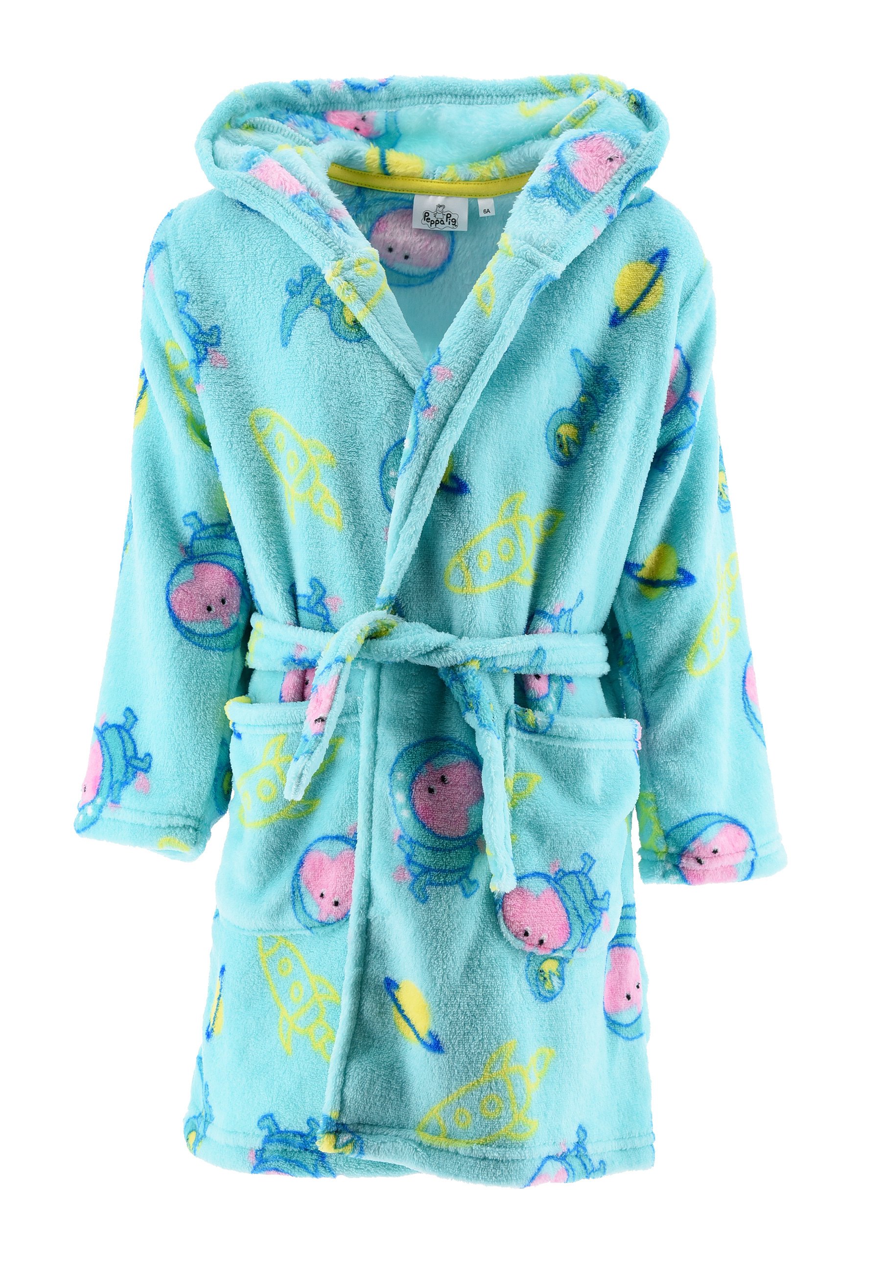 Peppa Pig Schlafanzug Einteiler – Fleece, Mit Reißverschluss, Für Mädchen 12M–6J