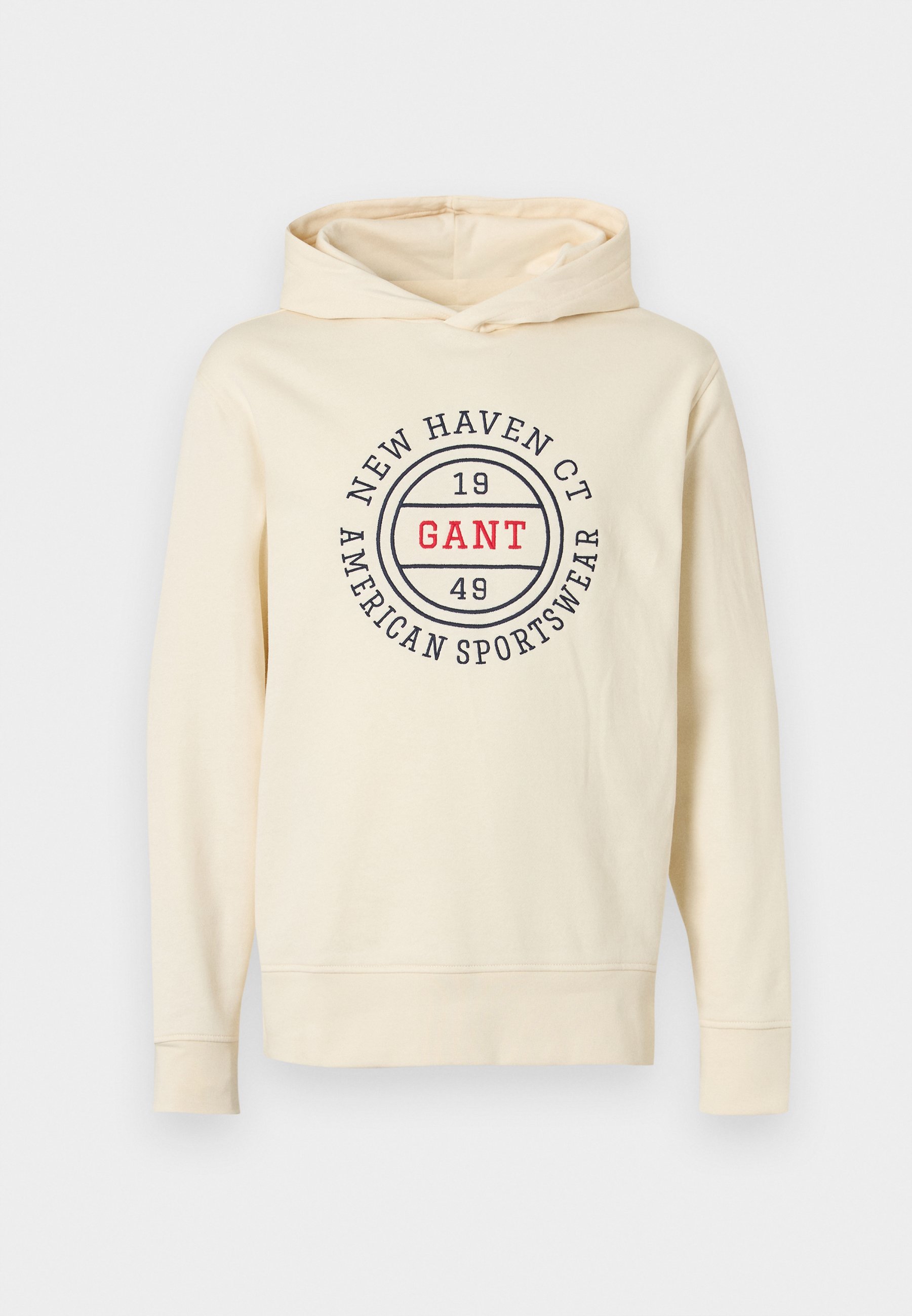 GANT GRAPHIC - Mikina s kapucí - cream