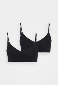2PK SEAMLESS WIREFREE TSHIRT BRA - T-shirt bra - black