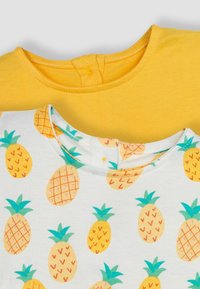 JoJo Maman Bébé 2-PACK PINEAPPLE & FRILL SHOULDER  REGULAR FIT - Tricou cu imprimeu - cream