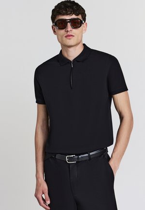 Calliope POLO HALF - Polo - nero ultrablack