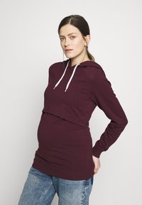 Anna Field MAMA NURSING HOODIE MATERNITY - Sweatshirt com capuz - winetasting