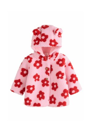 Next REGULAR FIT - BORG HOODED - Fleece jacket - pink floral all over print