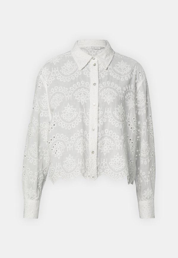 ONLVALAIS LS - Button-down blouse - cloud dancer2