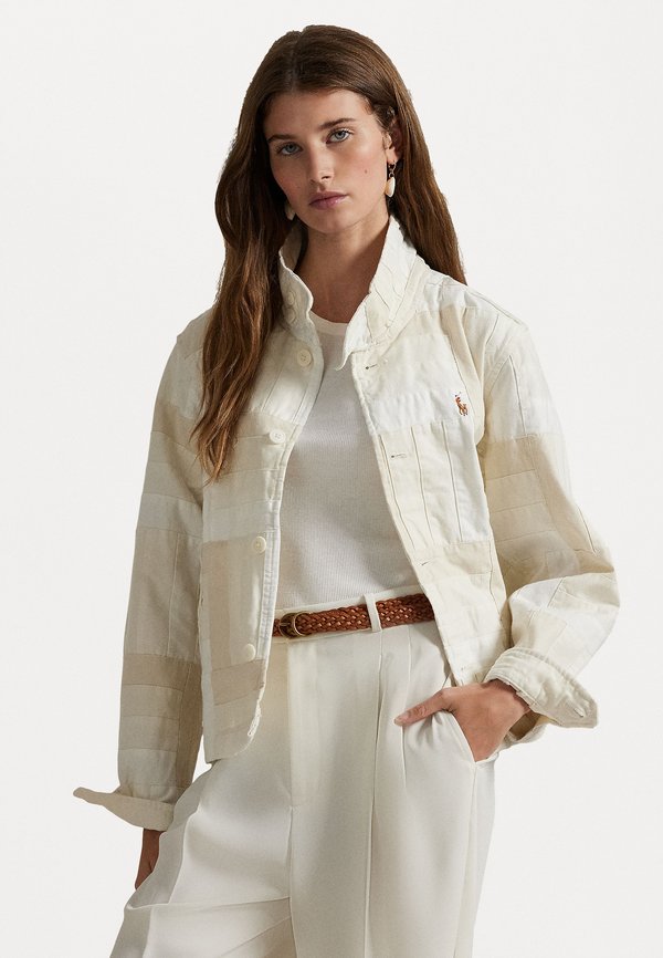 Patchwork Mockneck Jacket - Summer jacket - cream - Main Image