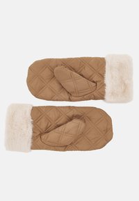 ONLY ONLJENNI QUILT WINTER MITTENS - Muffole - camel
