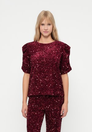 VIBELIEVE O NECK PUFF - Bluse - winetasting