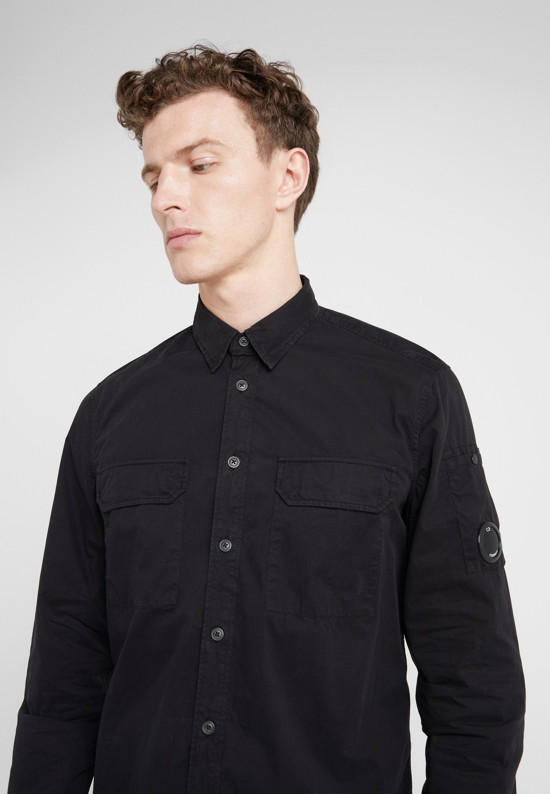 C.P. Company LONG SLEEVE SHIRT Skjorte black Zalando.no C.P. Company LONG SLEEVE Skjorte ivy green Zalando.no