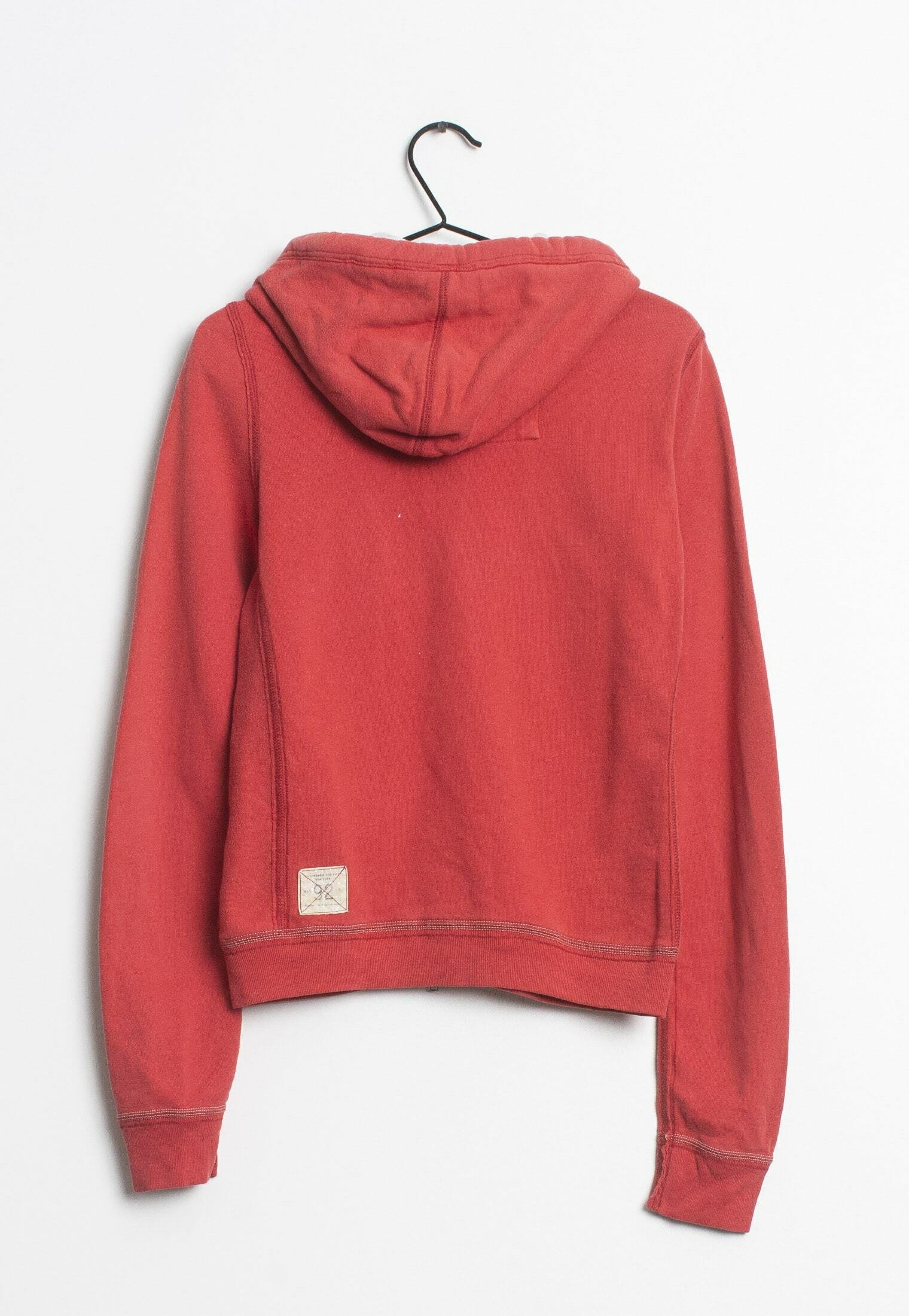 felpa rossa abercrombie