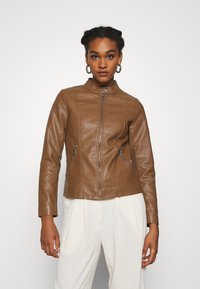 ONLY ONLMELISA JACKET - Casaco de pele sintética - cognac