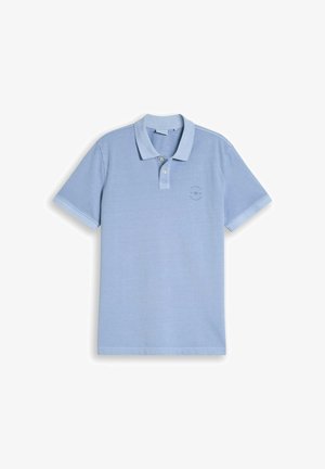 TOM TAILOR, GARMENT DYE POLO - Poloshirt - pale blue