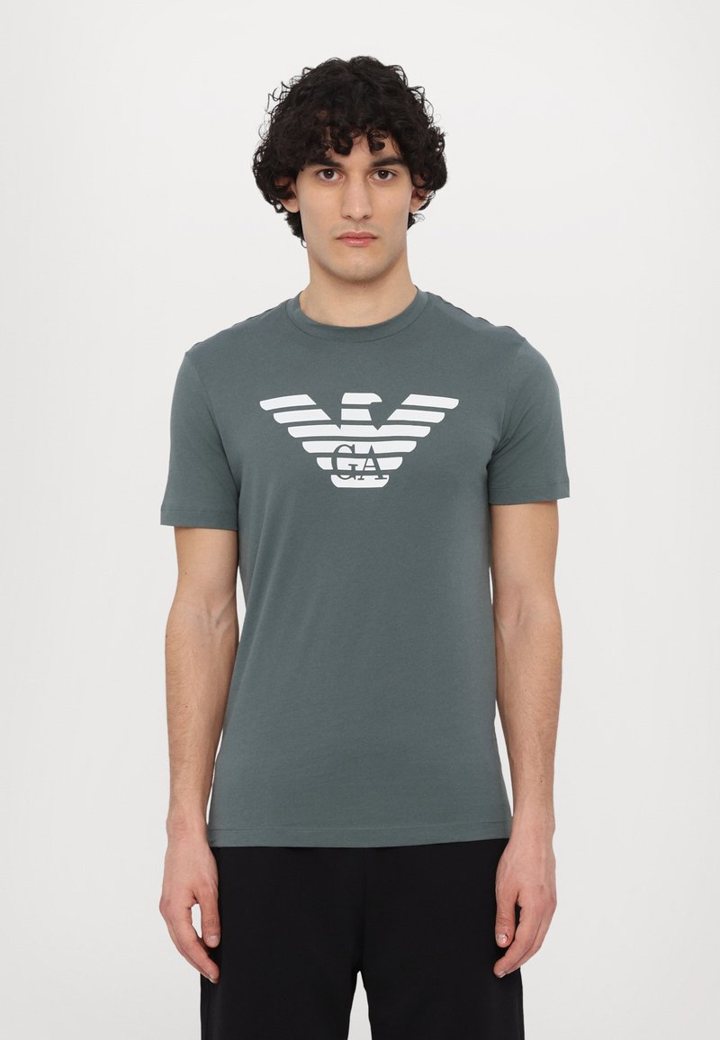 Emporio Armani - T-shirt imprimé - balsam green, Agrandir