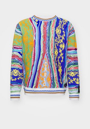 Carlo Colucci, ROUNDNECK UNISEX - Strickpullover - grün/navy