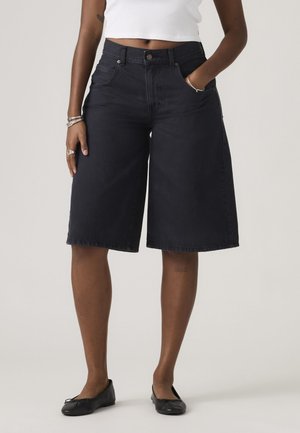 SUPER BAGGY JORT - Kratke hlače iz džinsa - chipped black oyster