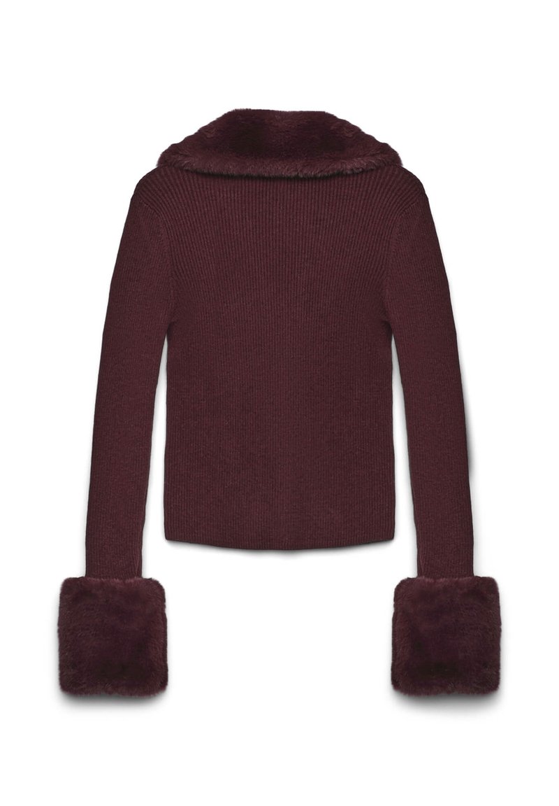 Calliope Maglioni Rossi Zalando Misto Lana Cardigan Con Frange