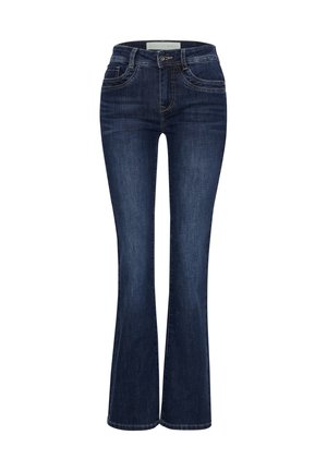 Street One Studio, MID WAIST BOOTCUT JEANS IM SLIM FIT - Vaqueros bootcut - intense dark blue