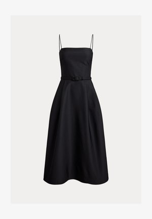 Lauren Ralph Lauren, BELTED FAILLE COCKTAIL DRESS - Juhlamekko - black